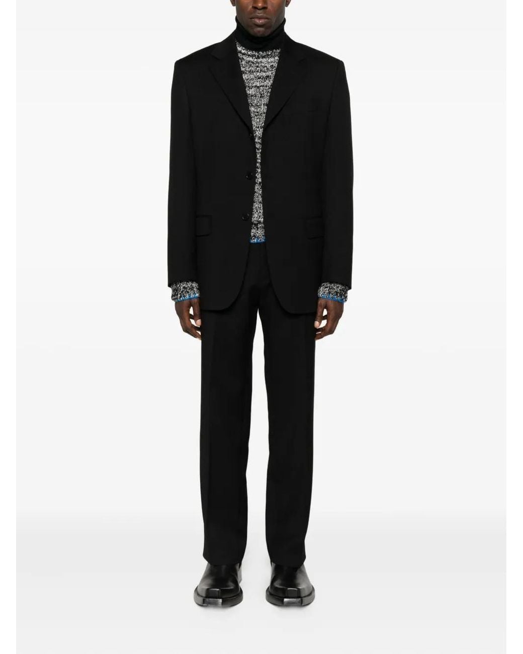 sunflower Black Tailored Trousers for men