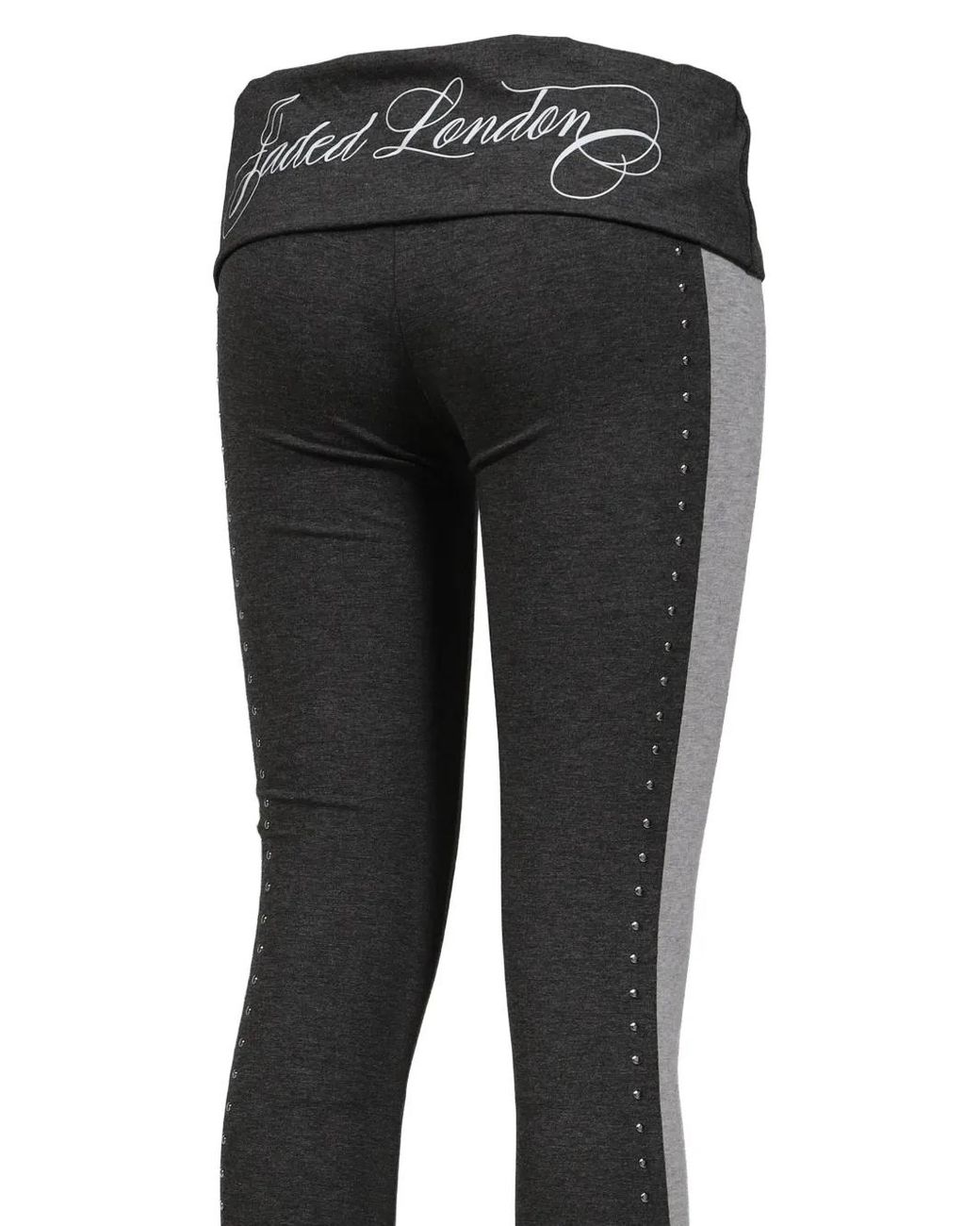 Jaded London Black Rynna Studded Flared Trousers