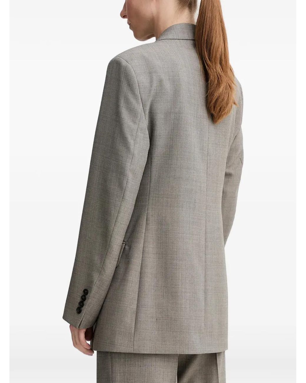 Filippa K Gray Buttoned Blazer