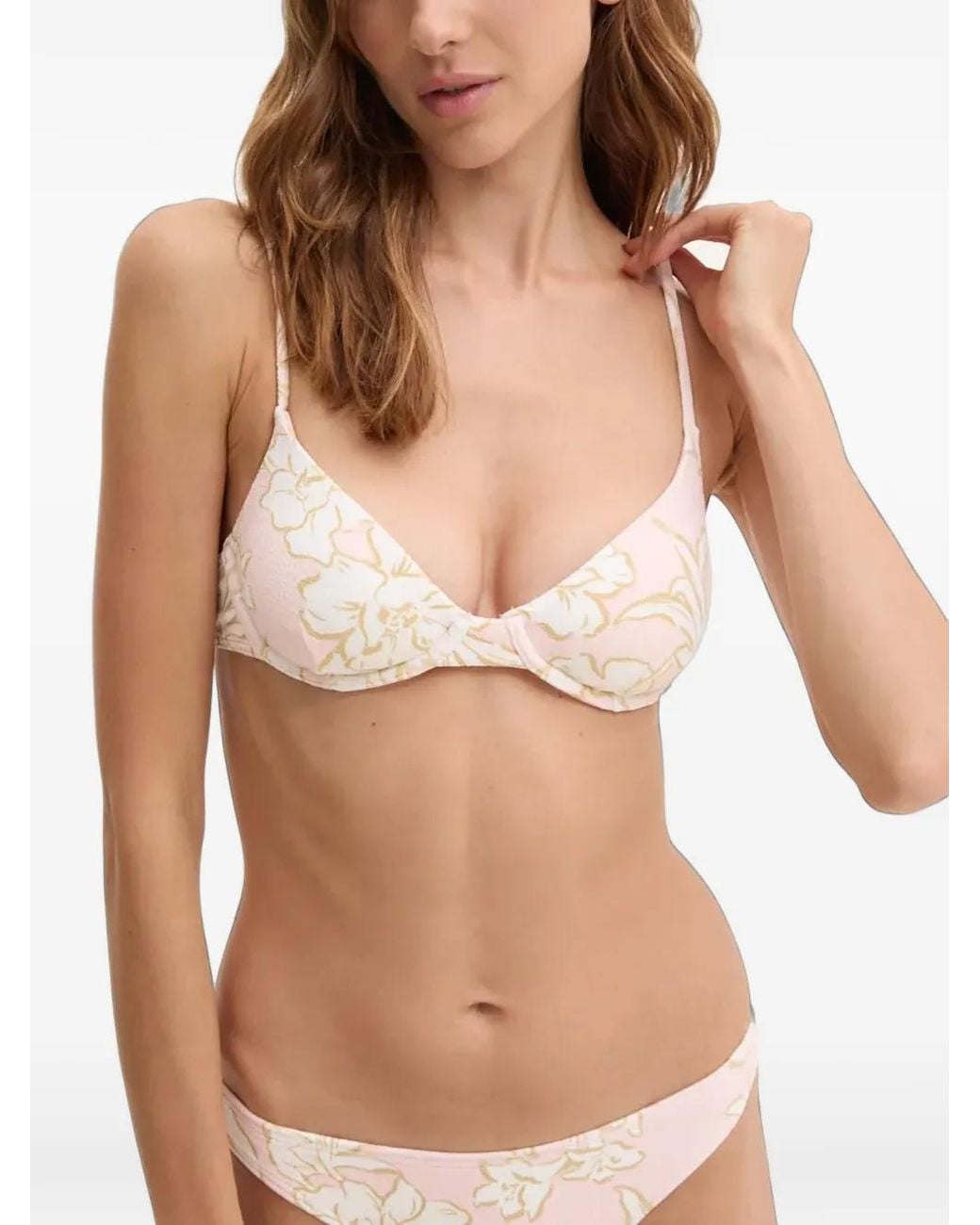 Billabong Natural The Tropics Call Underwired Bikini Top