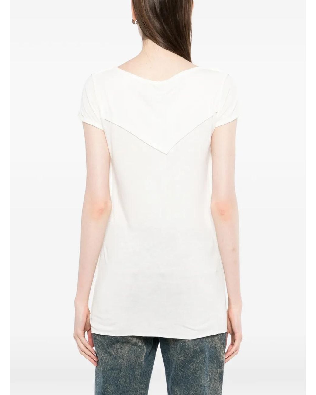 Jade Jagger Pink T-Shirt À Logo Imprimé