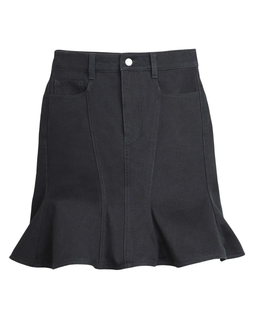 Marc Jacobs Gray Denim Cotton Mini Skirt