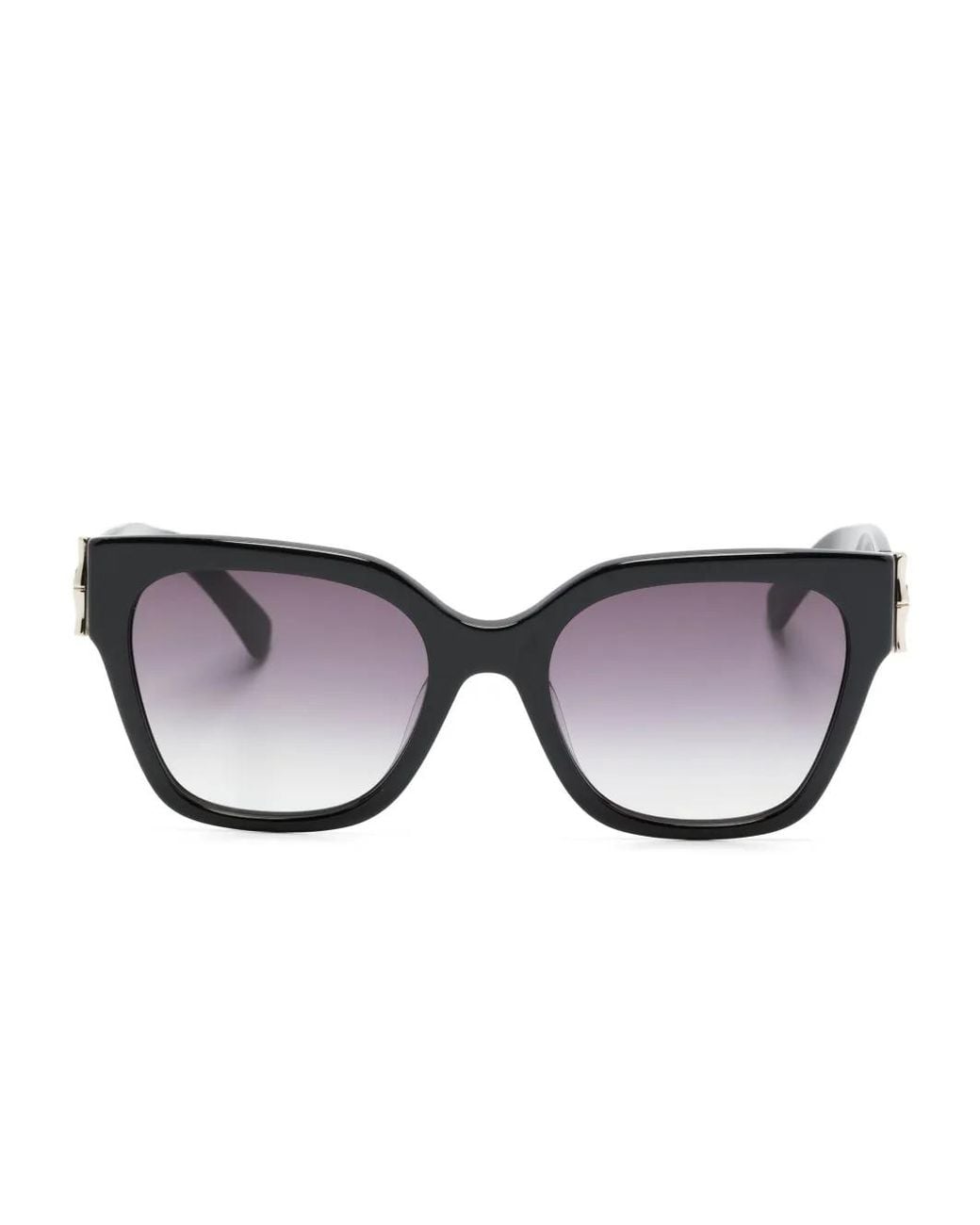 Longchamp Black Oversized-Frame Sunglasses