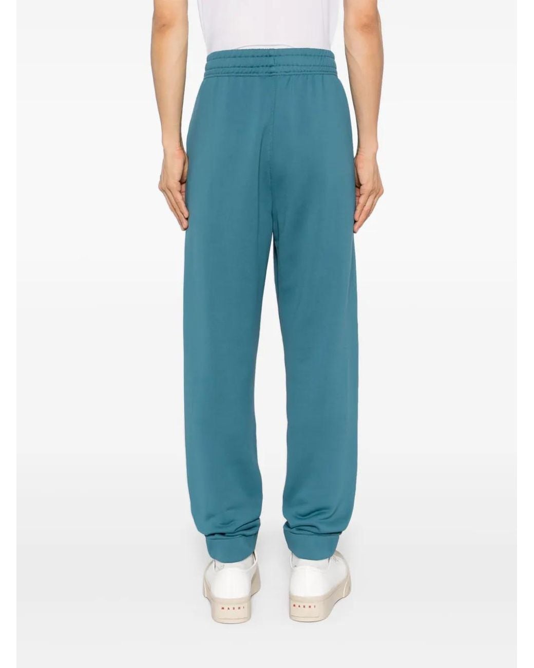 Maison Kitsuné Flash Fox Trainingsbroek Met Patch in het Blue voor heren