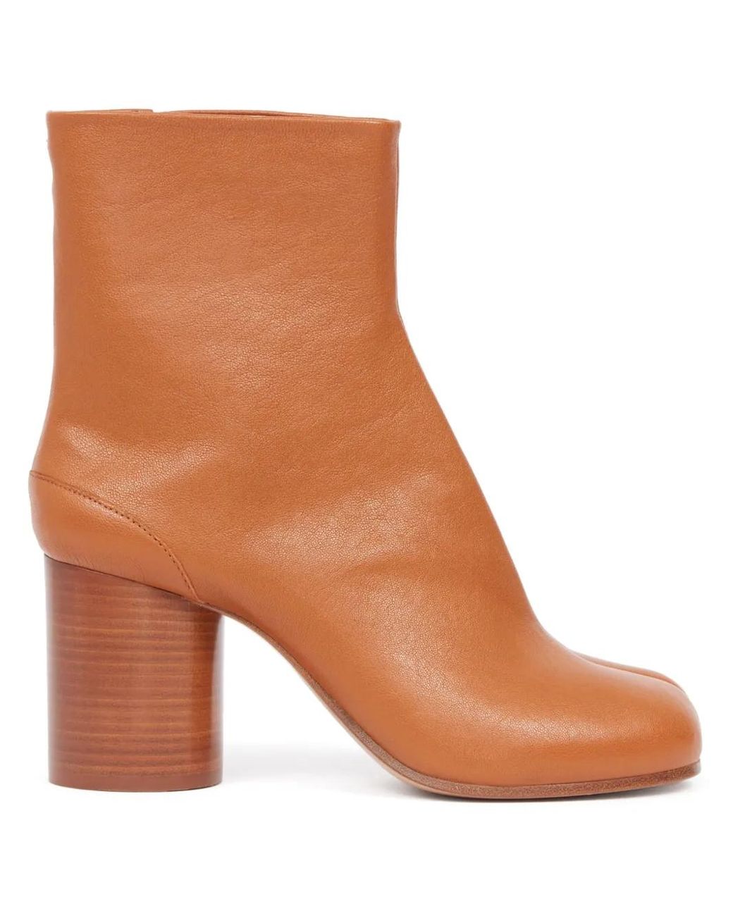 Maison Margiela Brown Split Toe Mini Ankle Boots