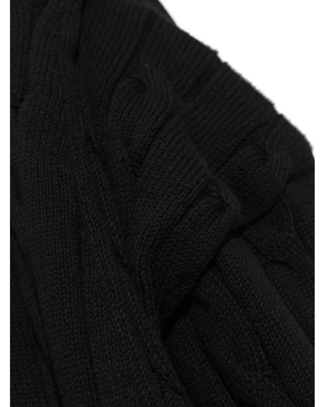 Balenciaga Black Cable-Knit Sweater
