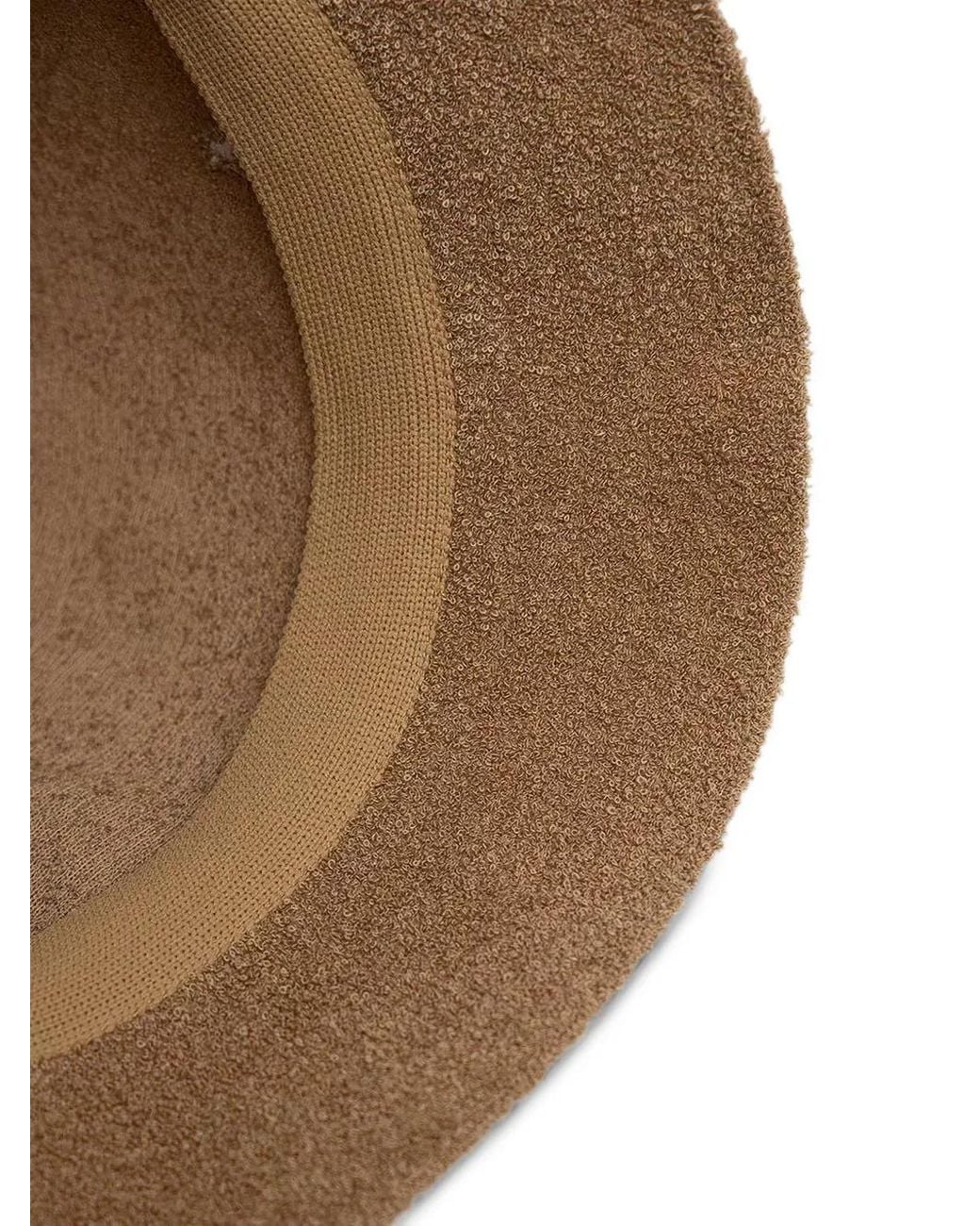Kangol Natural Logo-Embroidered Textured Bucket Hat for men