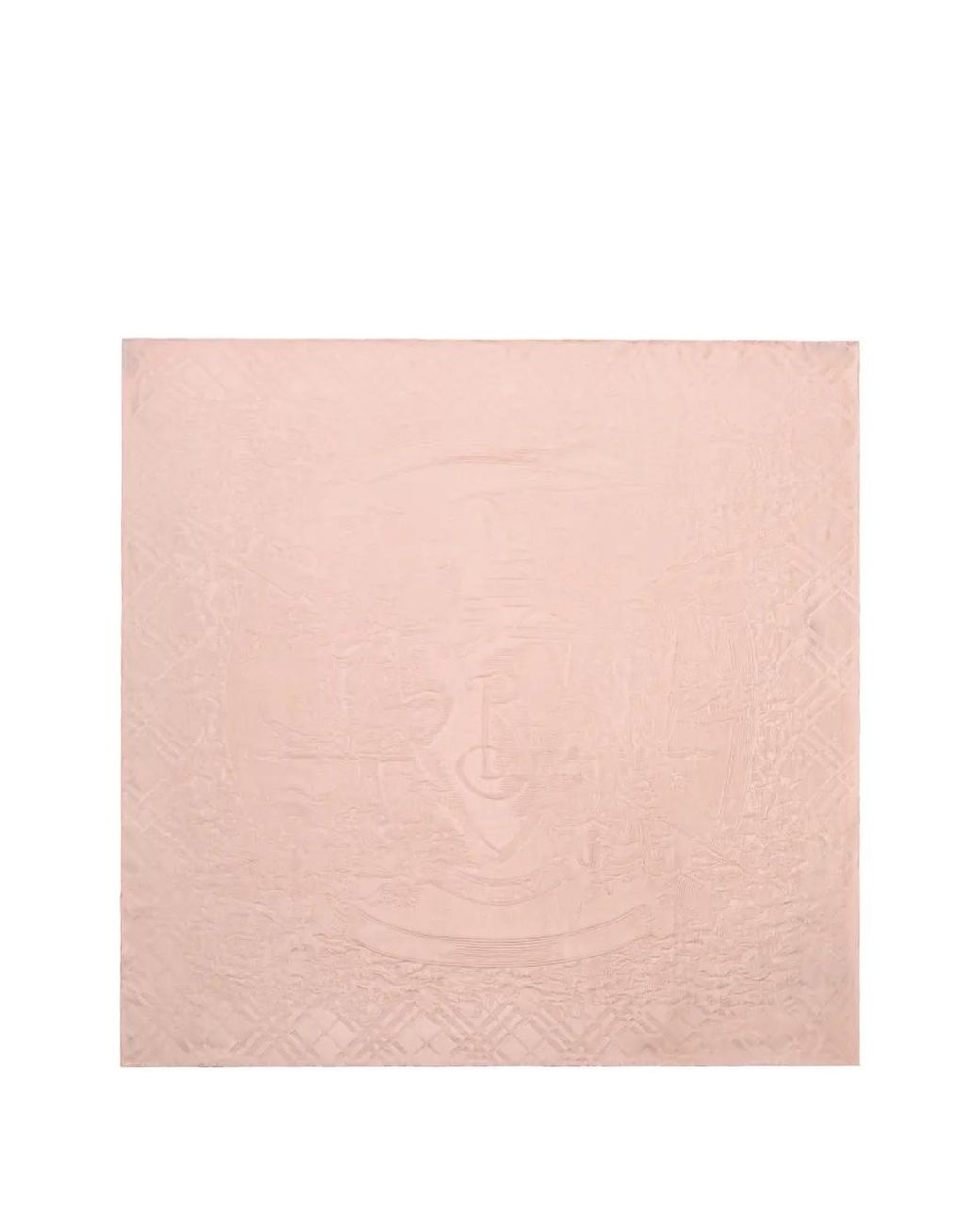 Burberry Pink Foulard En Soie Floral Crest