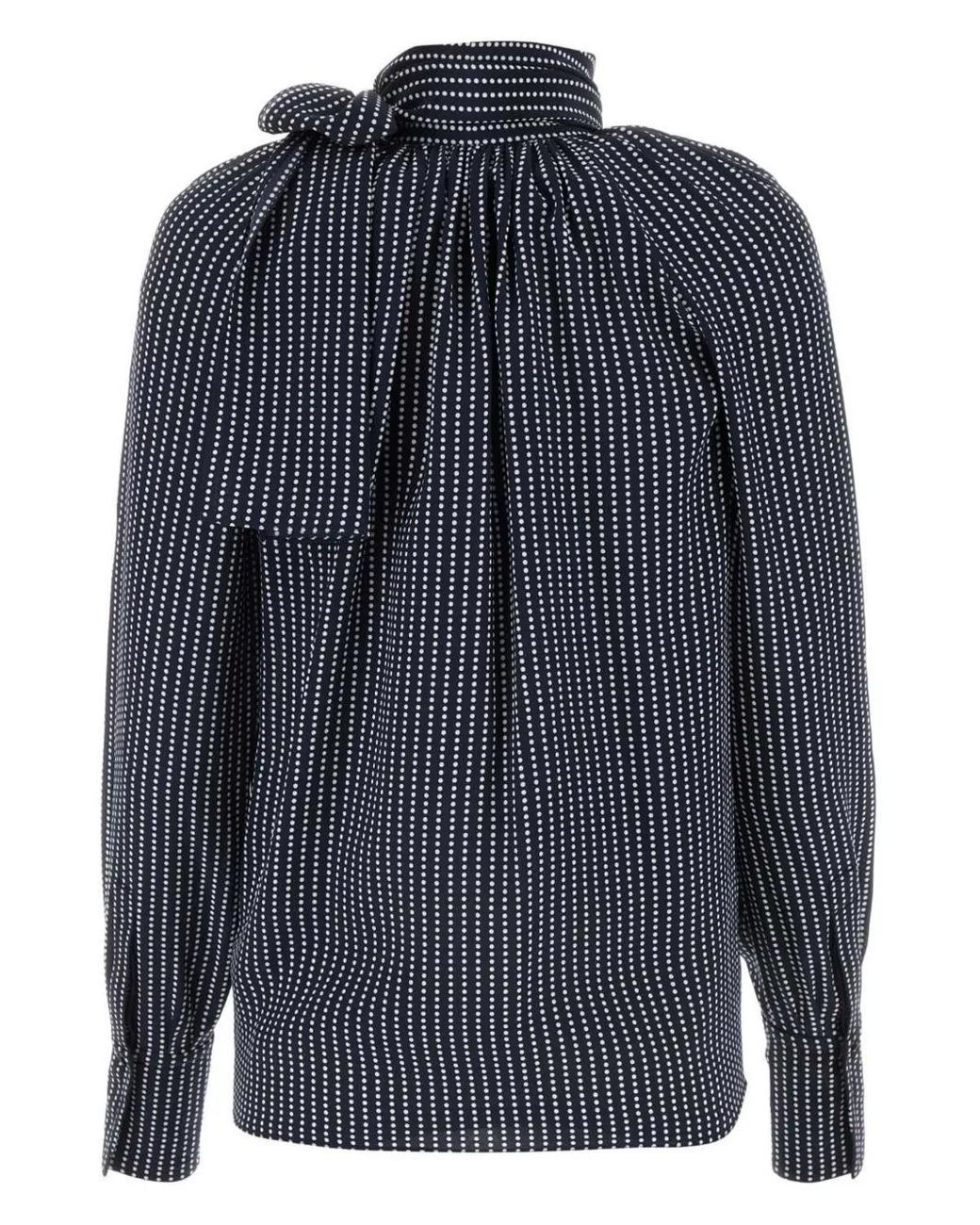 Givenchy Blue Shirt With Pots With Bow