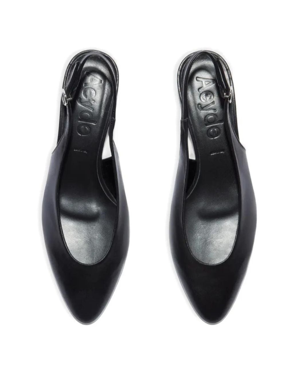 Aeyde Black Celeste Slingback Pumps