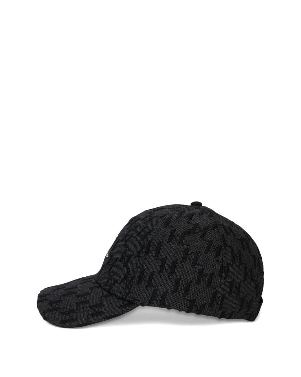 Karl Lagerfeld Black K/Monogram Jacquard Cap for men