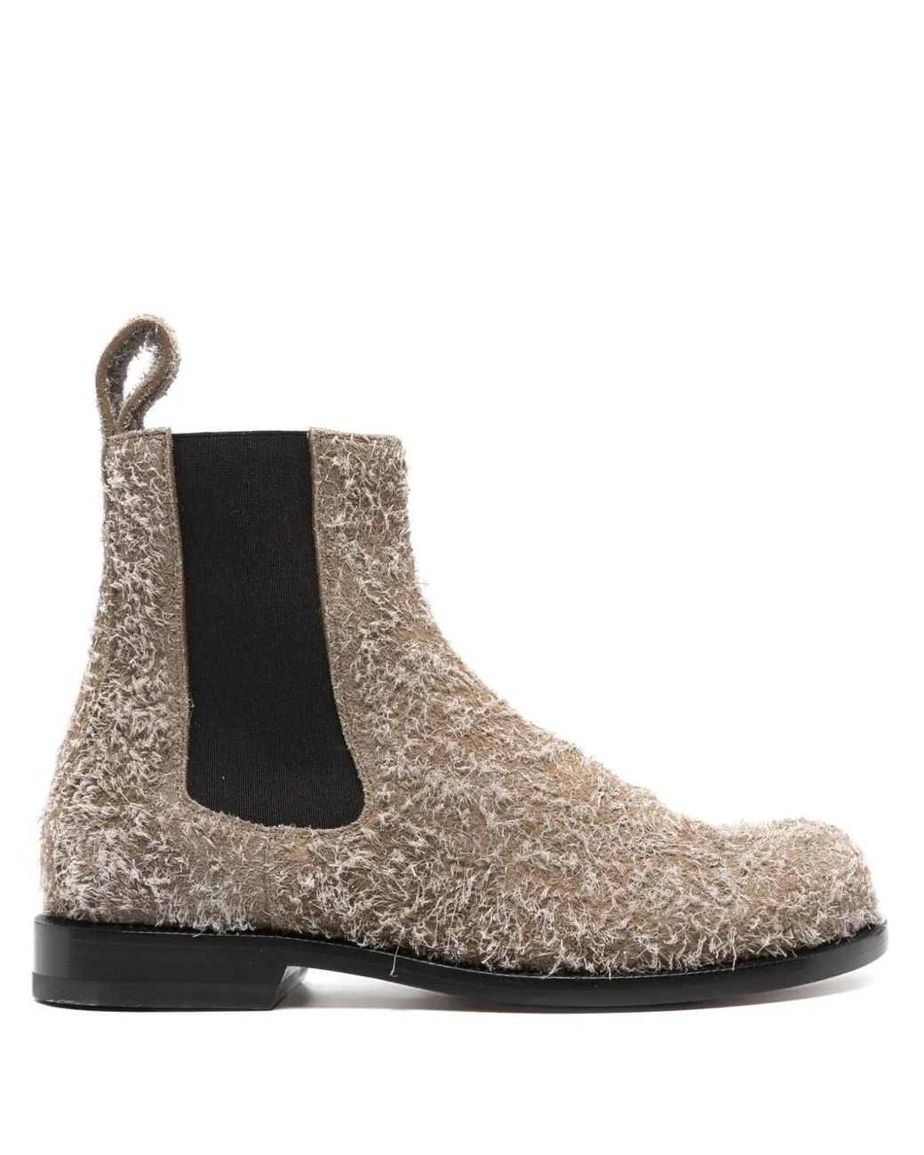 Loewe Brown Brushed Suede Campo Chelsea Boots