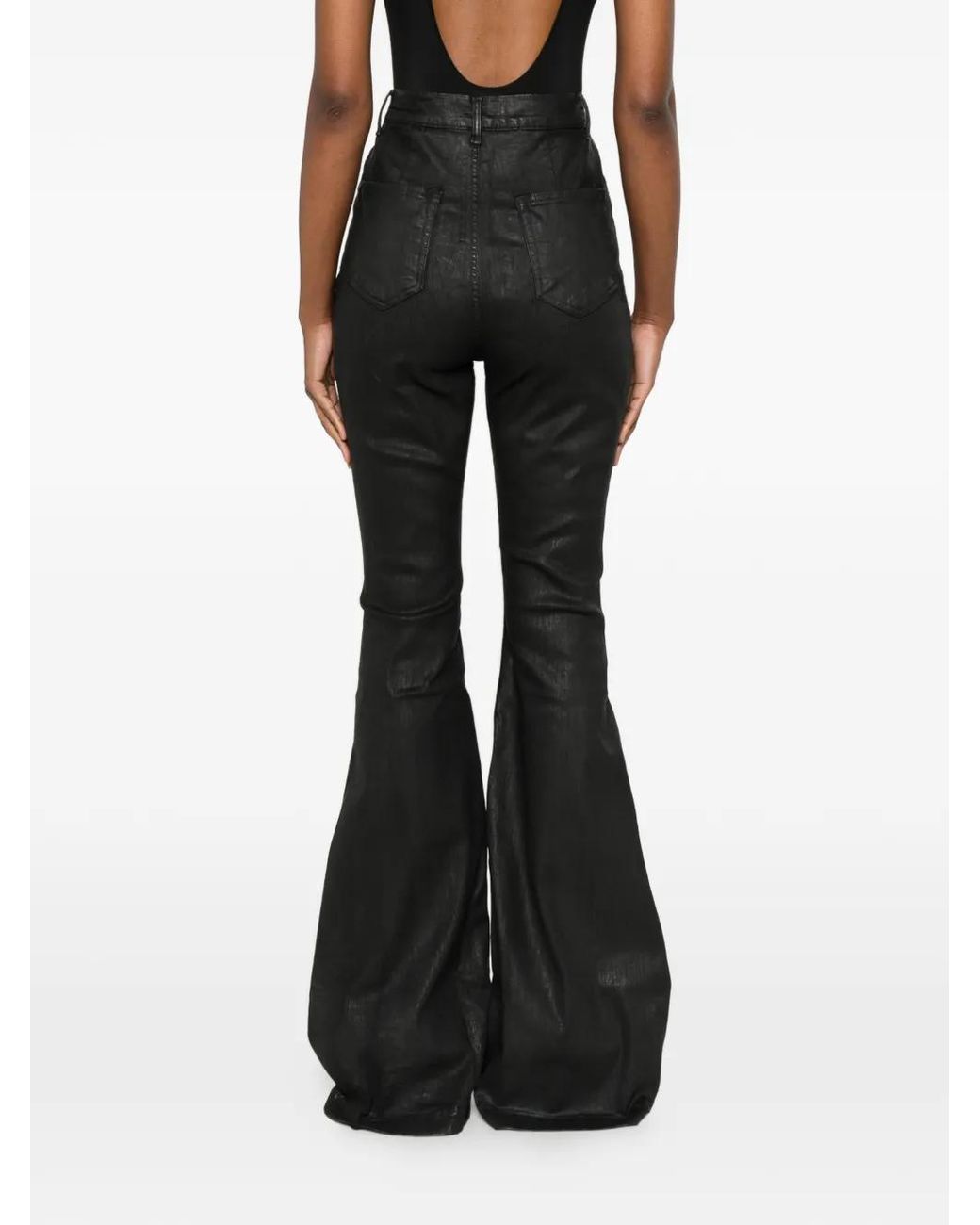 Rick Owens Bootcut Jeans in het Black
