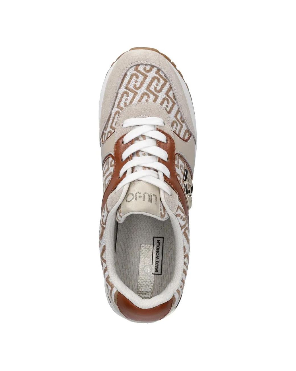 Liu Jo White Monogram Jacquard Super-Platform Sneakers