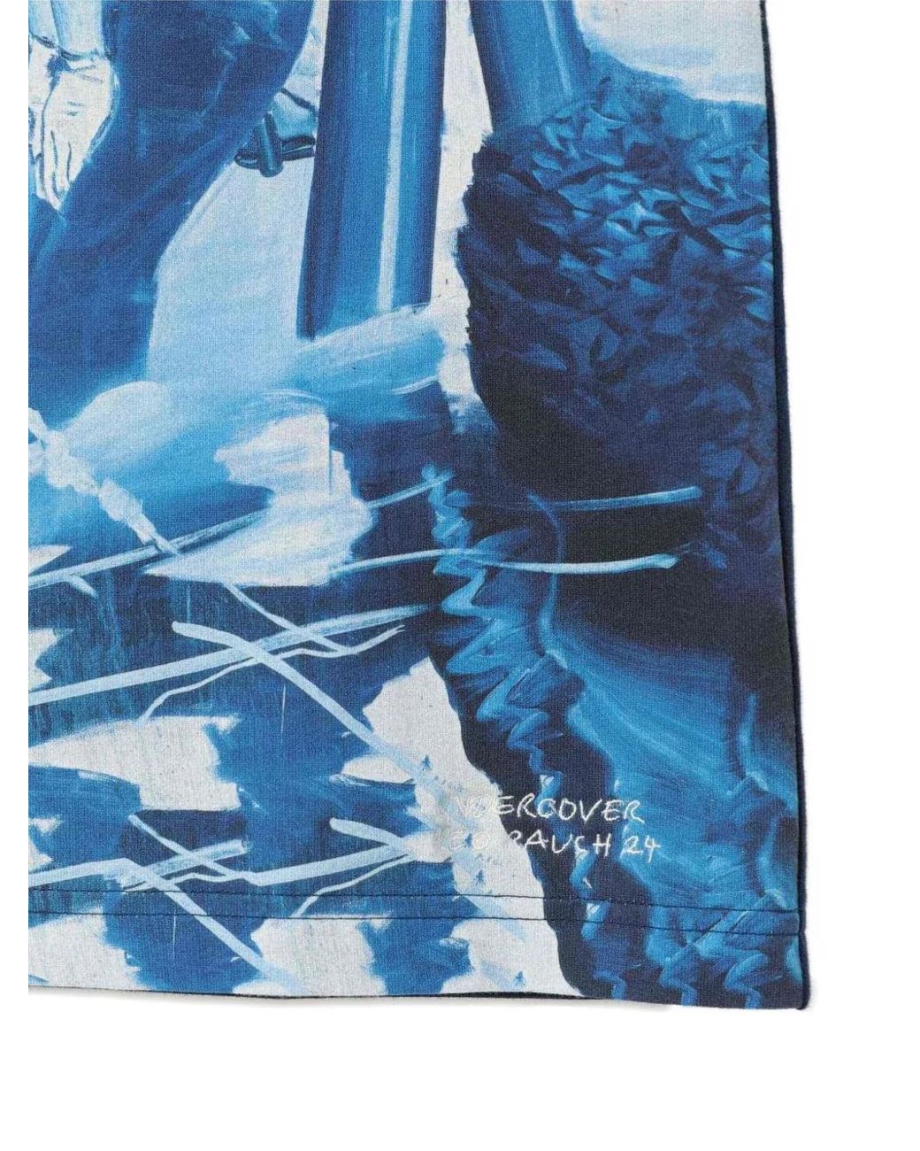 Undercover Blue Graphic-Print Short-Sleeves T-Shirt