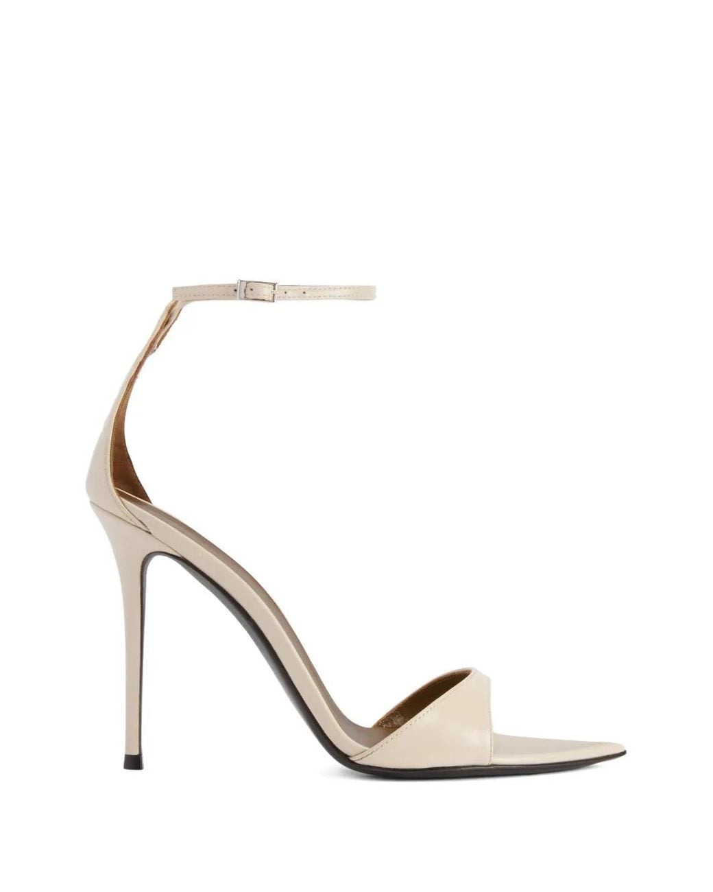 Giuseppe Zanotti White Intriigo Strap 105 Sandals