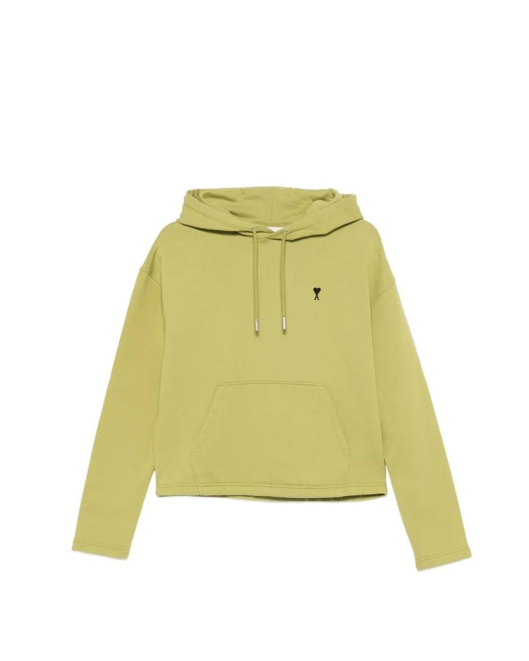 AMI Yellow Embroidered Hoodie