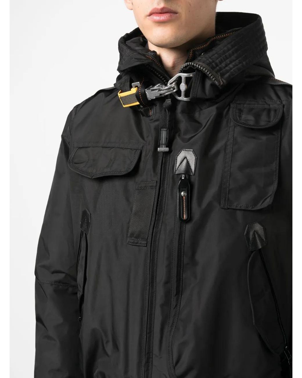 Parajumpers Black Gobi Utilitarian Jacket for men
