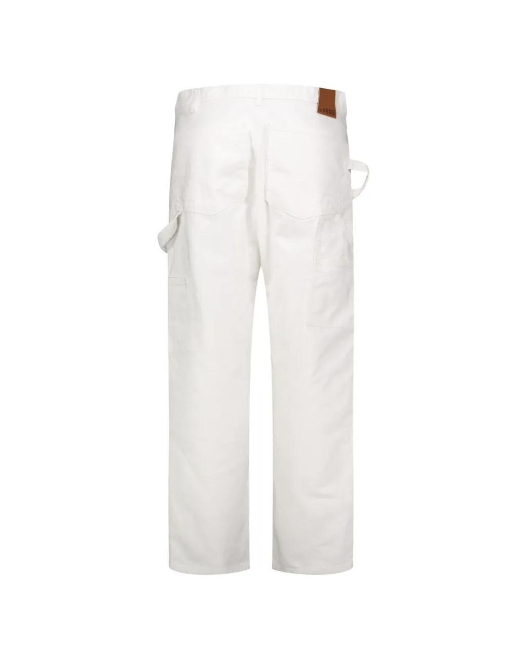 le PERE White Painter Trousers for men