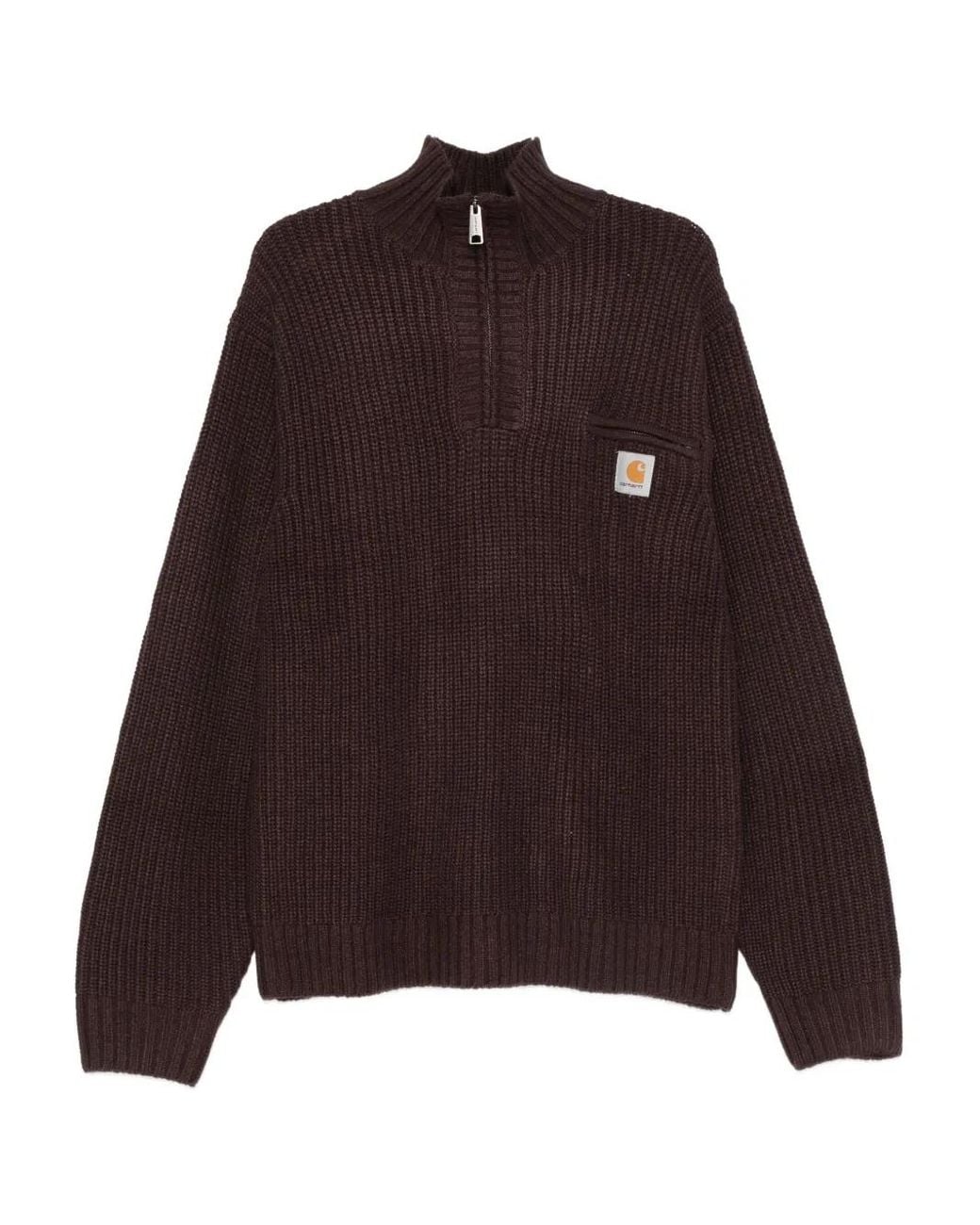 Carhartt Brown Ribbed-Knit Jumper for men