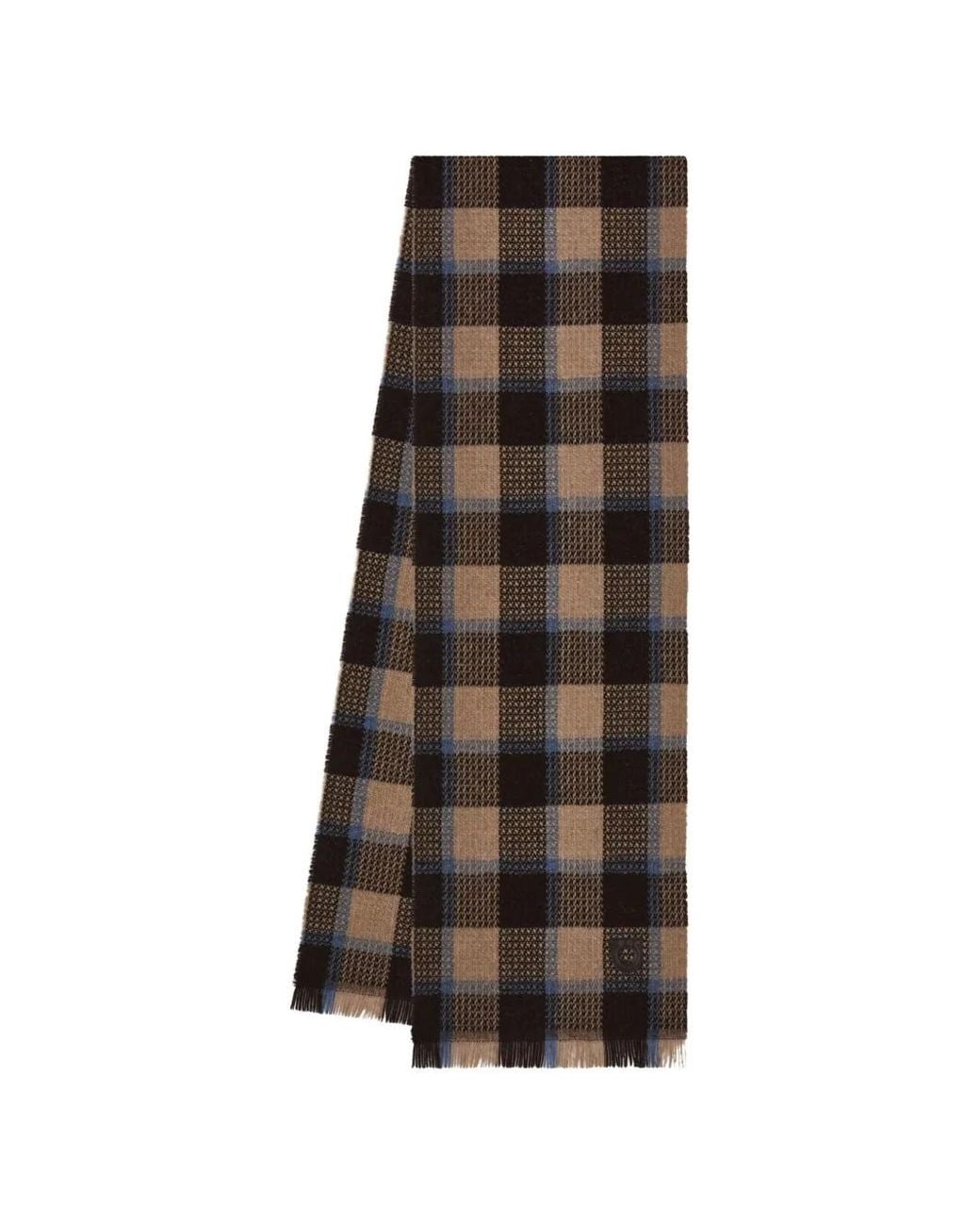 Ferragamo Brown Cashmere-Blend Scarf for men