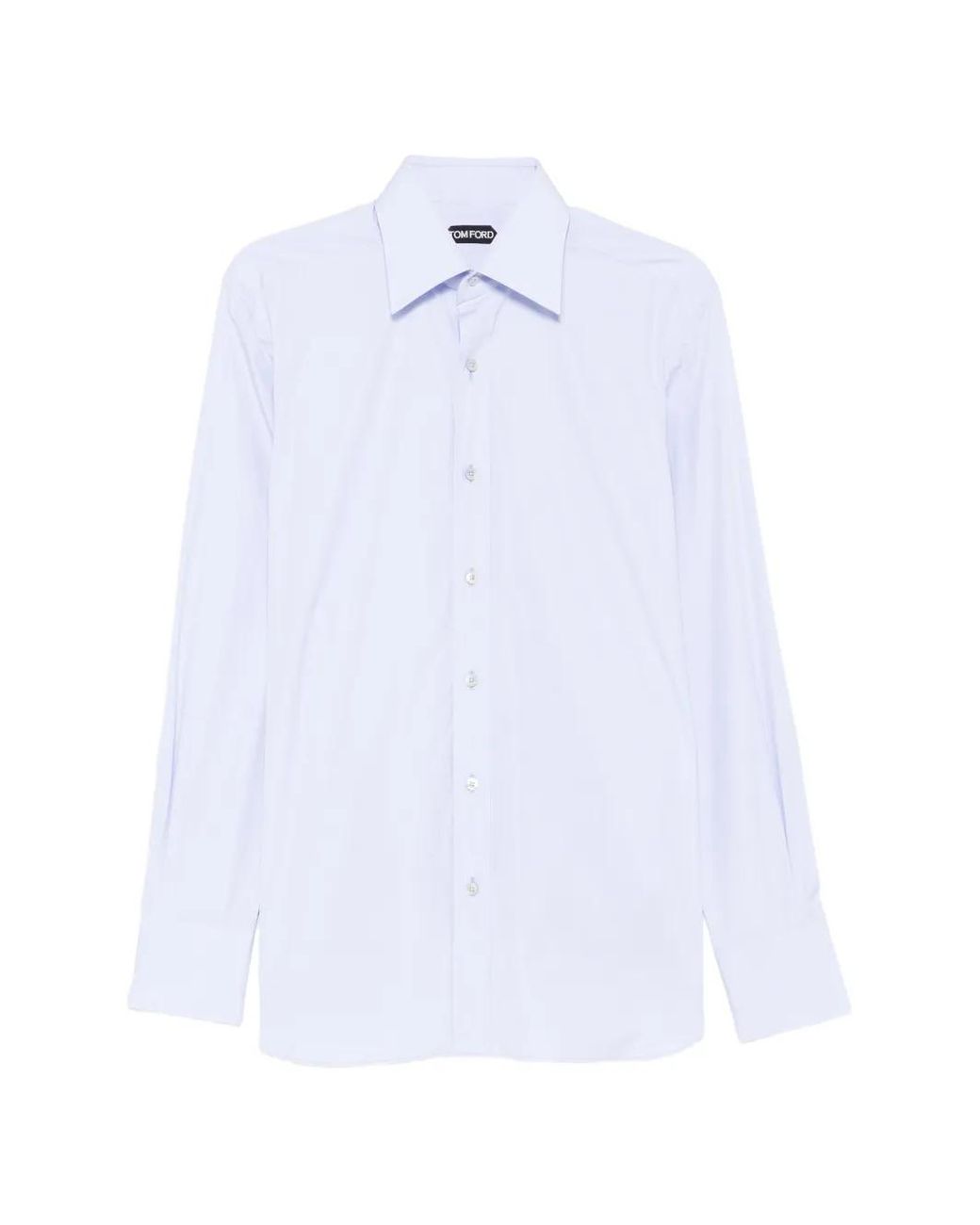 Tom Ford White Long-Sleeve Cotton Shirt for men