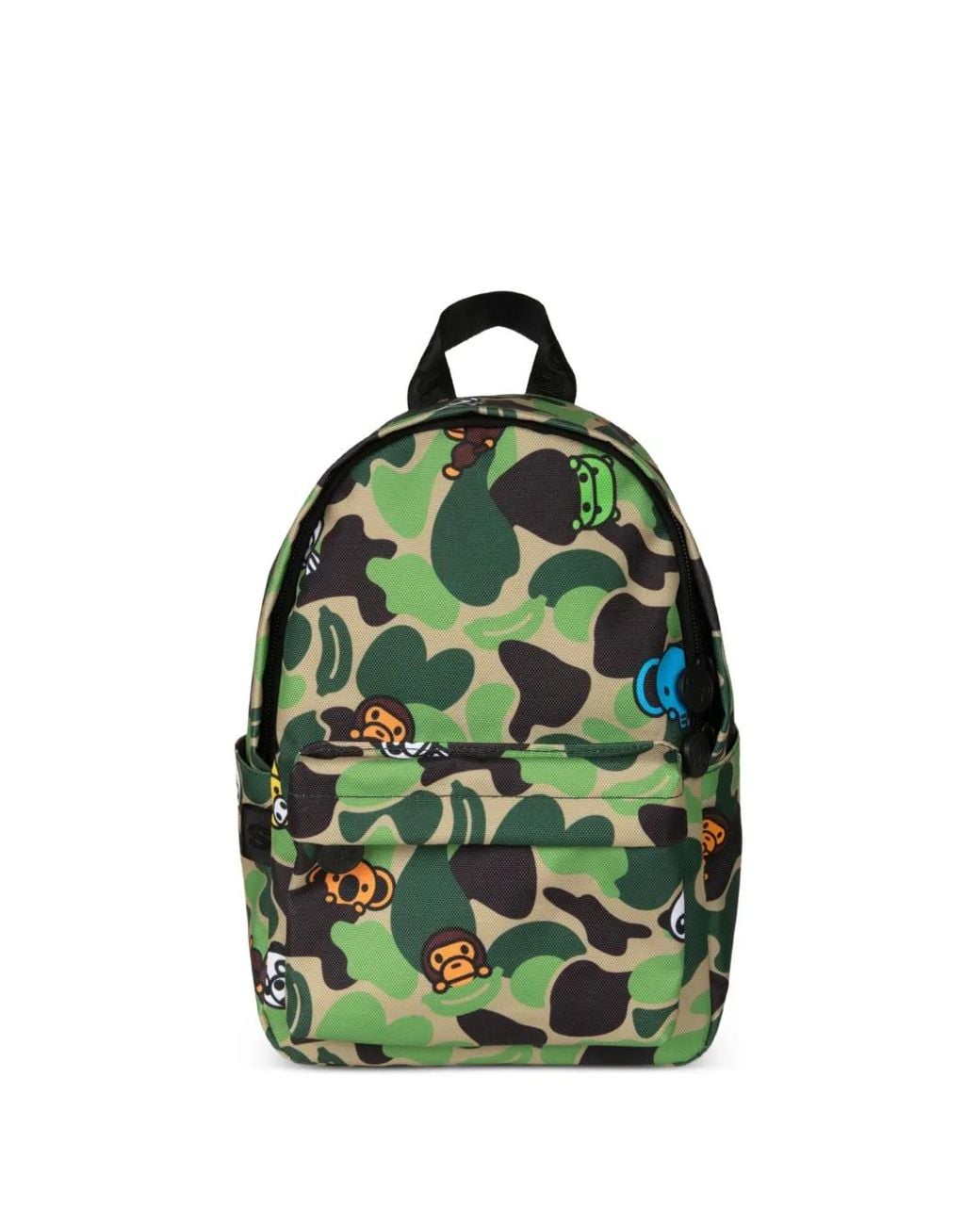*BABY MILO® STORE BY *A BATHING APE® Green Small Baby Milo Camouflage-Print Backpack
