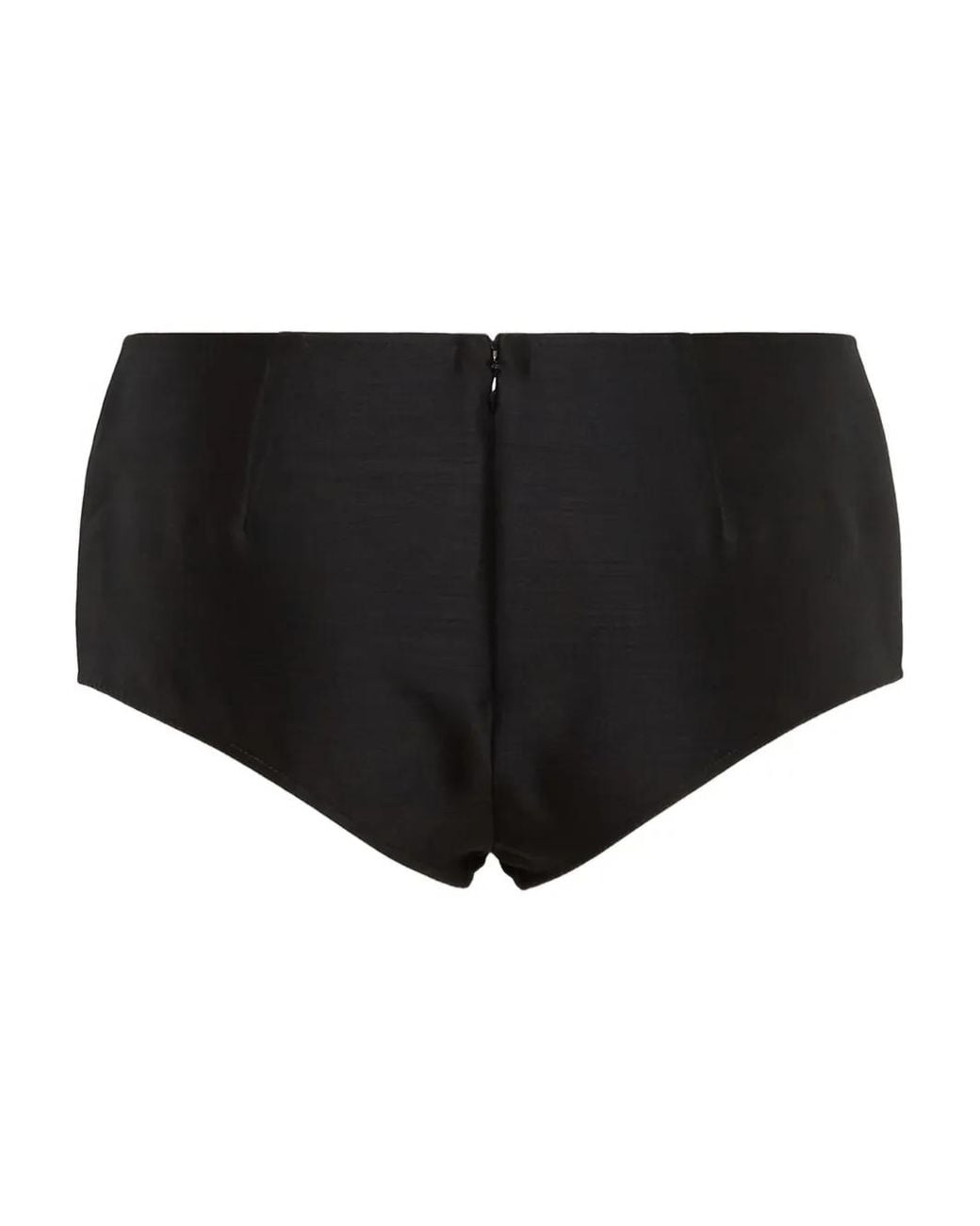 DSquared² Black High-Waisted Mini Shorts