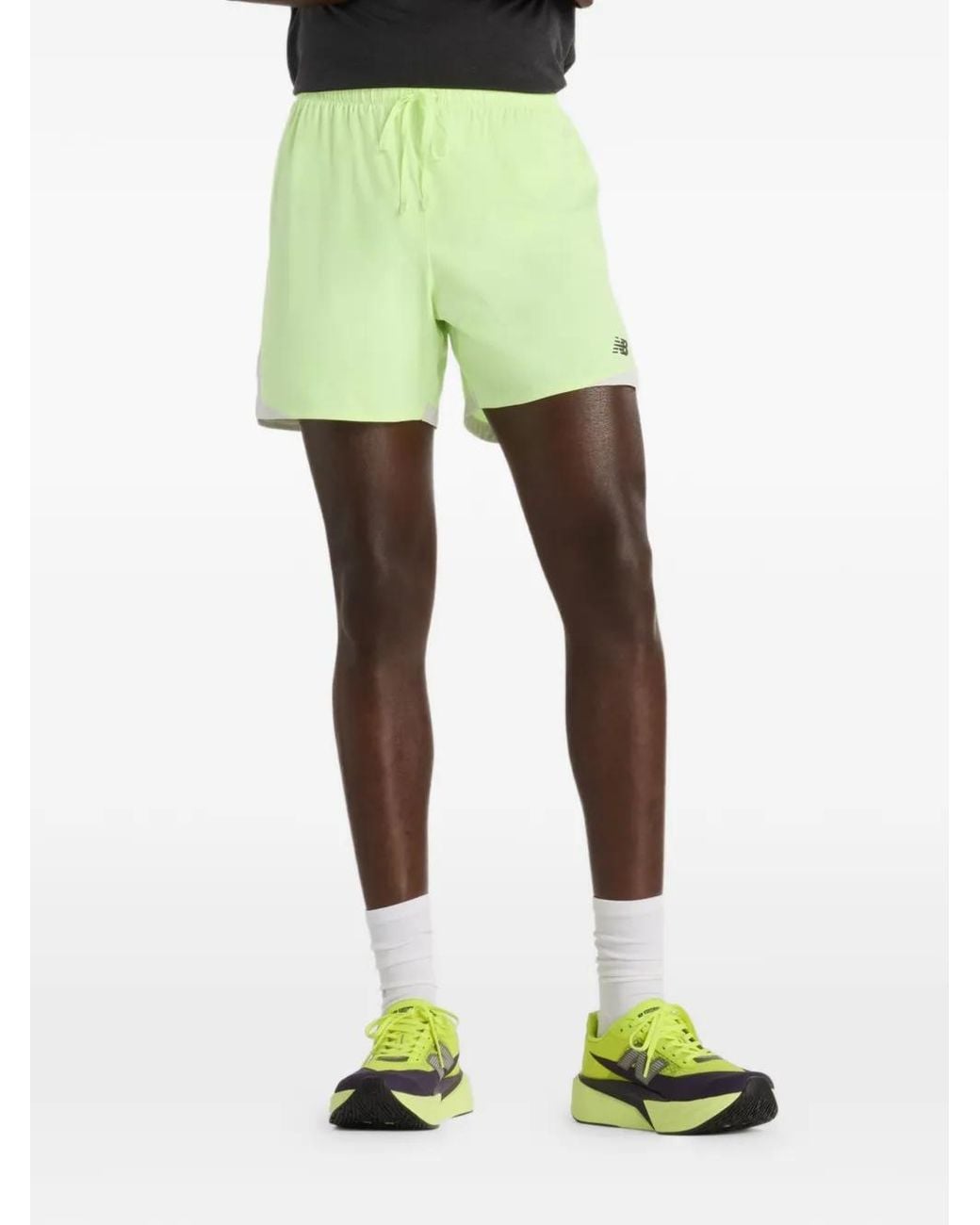 New Balance Green Rc Essential Shorts for men