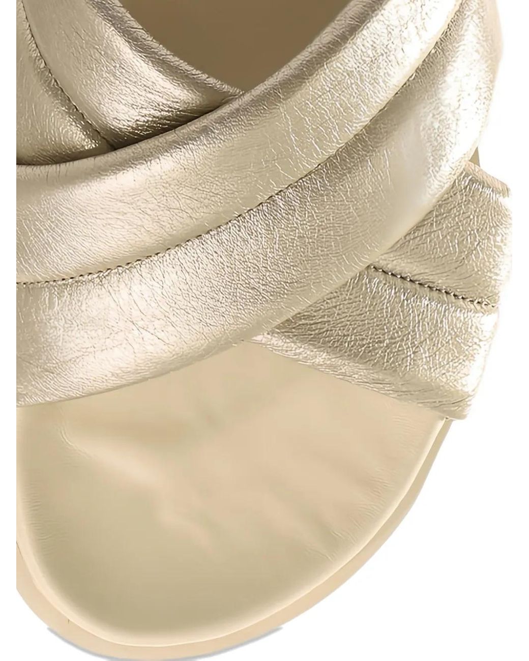 Högl Metallic Tessa Cross-Strap Slide Sandals