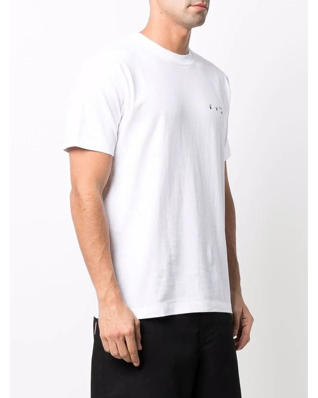 Off-White c/o Virgil Abloh White T-shirt With CARAVAGGIO Print for men