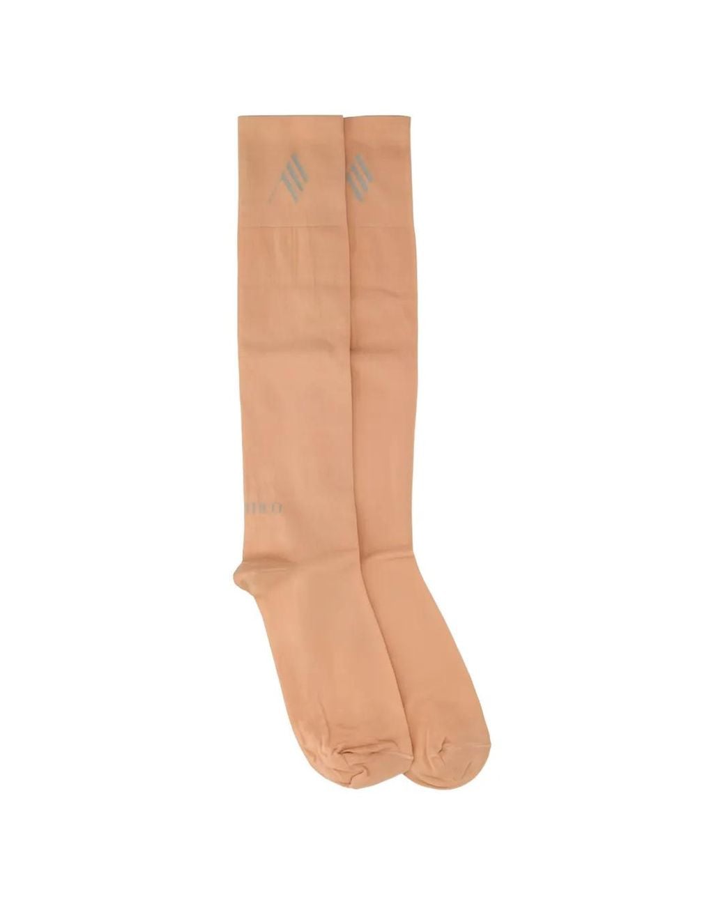 The Attico White Chaussettes À Logo Imprimé