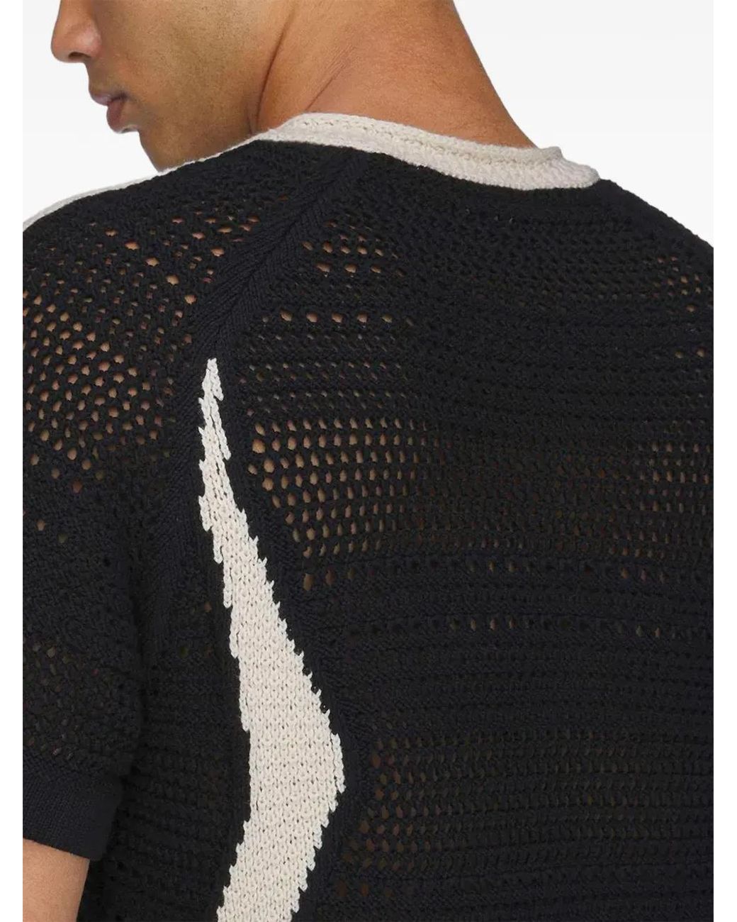 Adidas Black Clot Knit Jersey By Edison Chen for men
