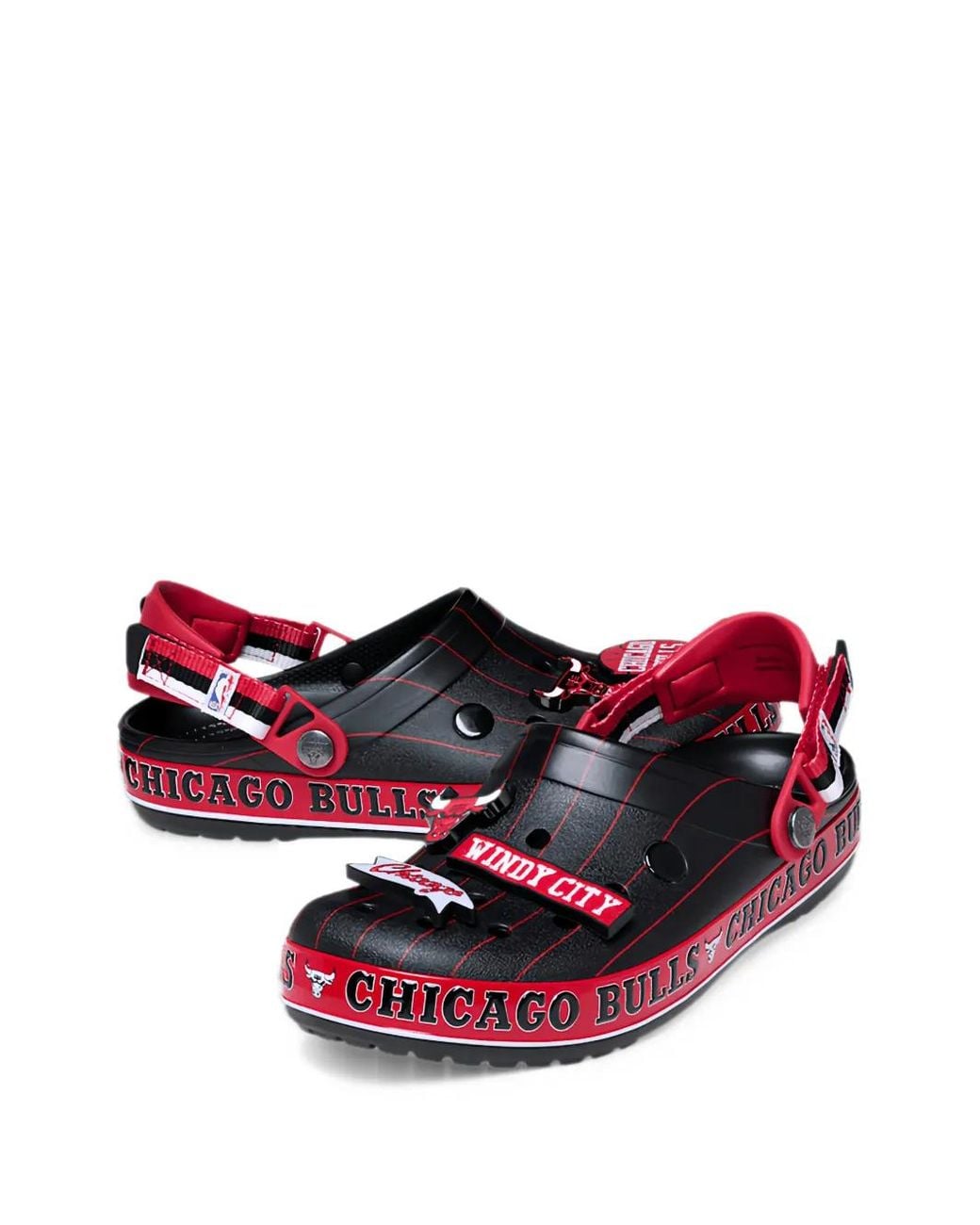 Crocs™ X Nba Chicago Bulls Crocband Logo-Detail Clogs in Red for Men | Lyst