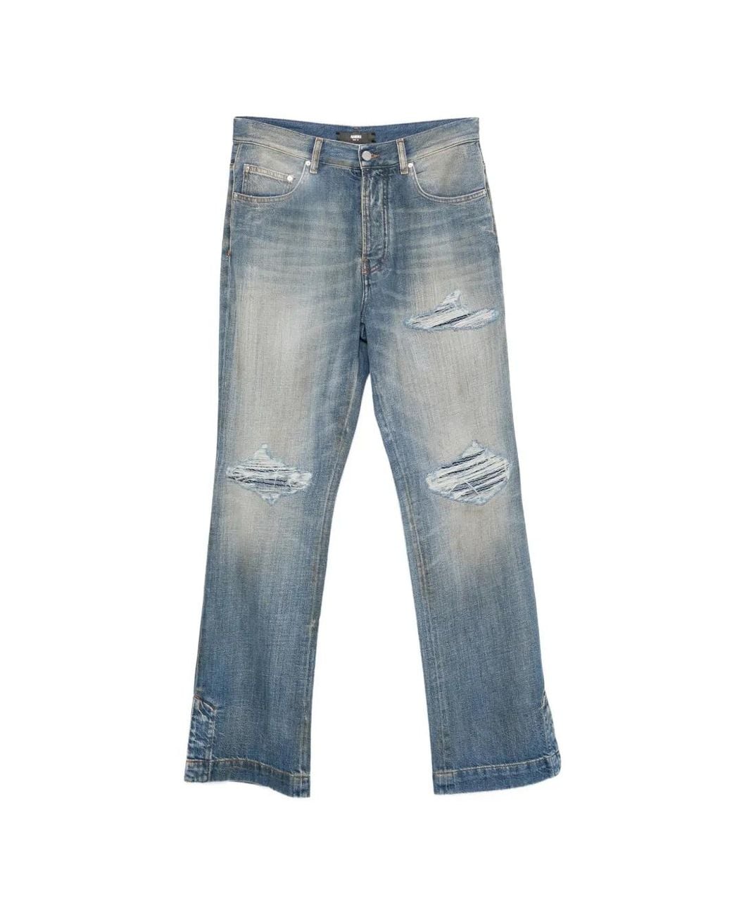 Amiri Blue Jean Évasé À Effet Usé for men