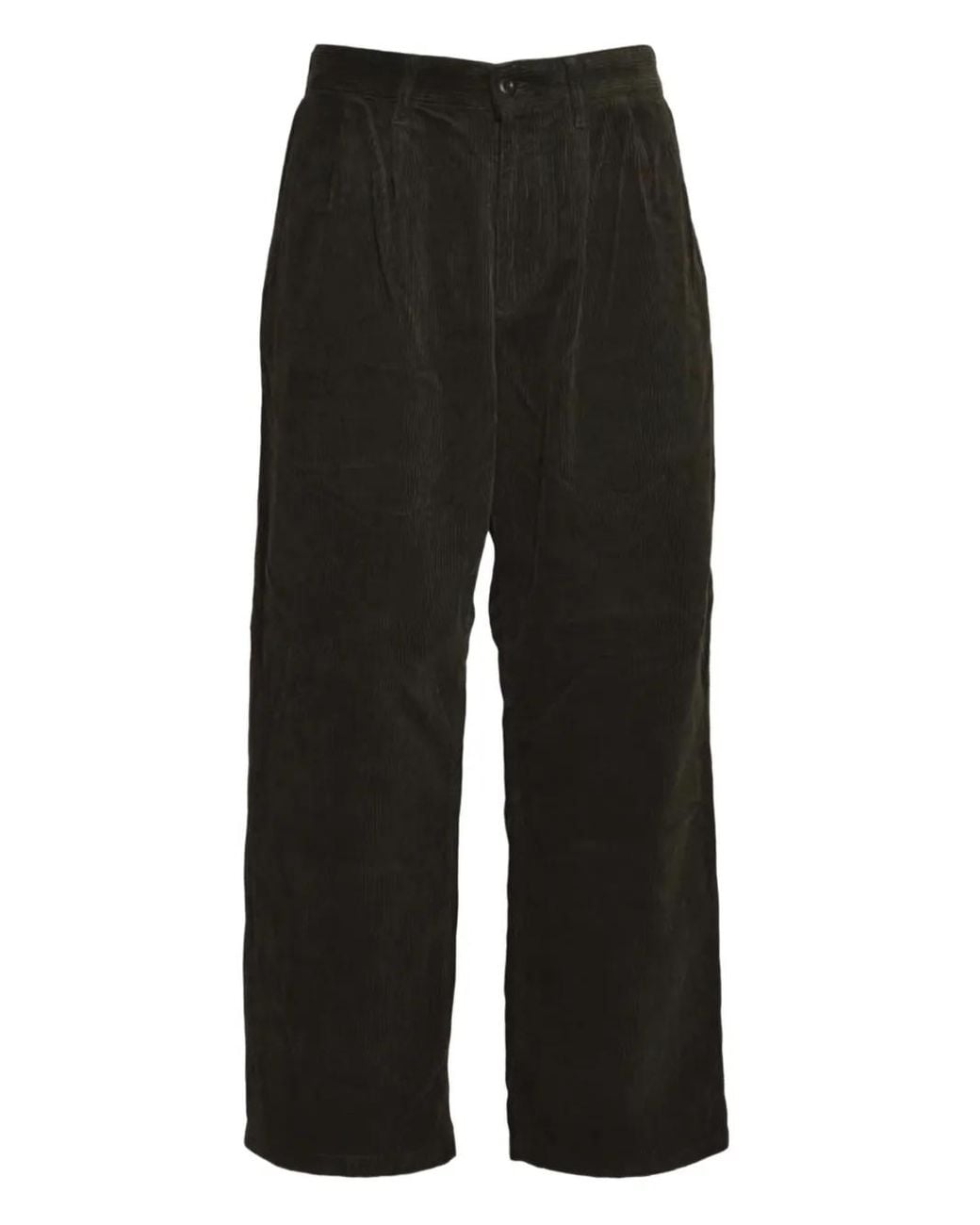 Carhartt Black Evan Pleated Trousers for men