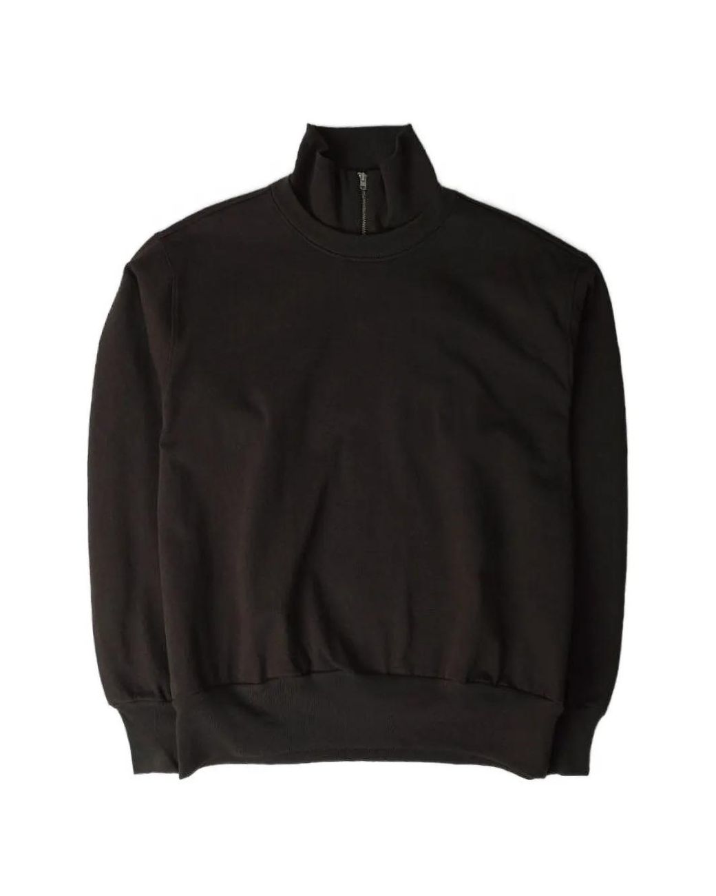 Lady White Co. Black Quarter-Zip Dropped-Shoulder Sweater for men