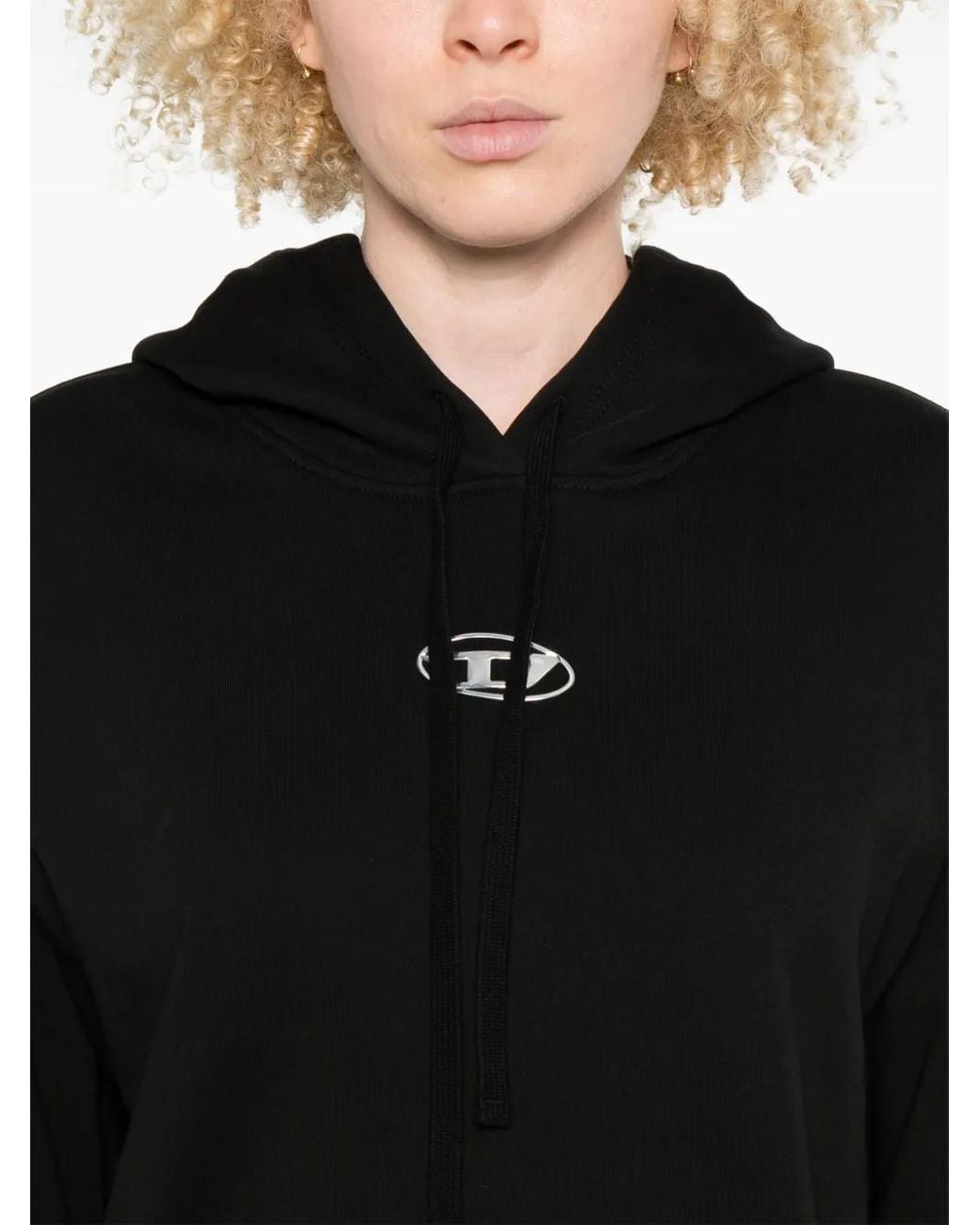 DIESEL Black Relaxed Fit Cotton Sweatshirt