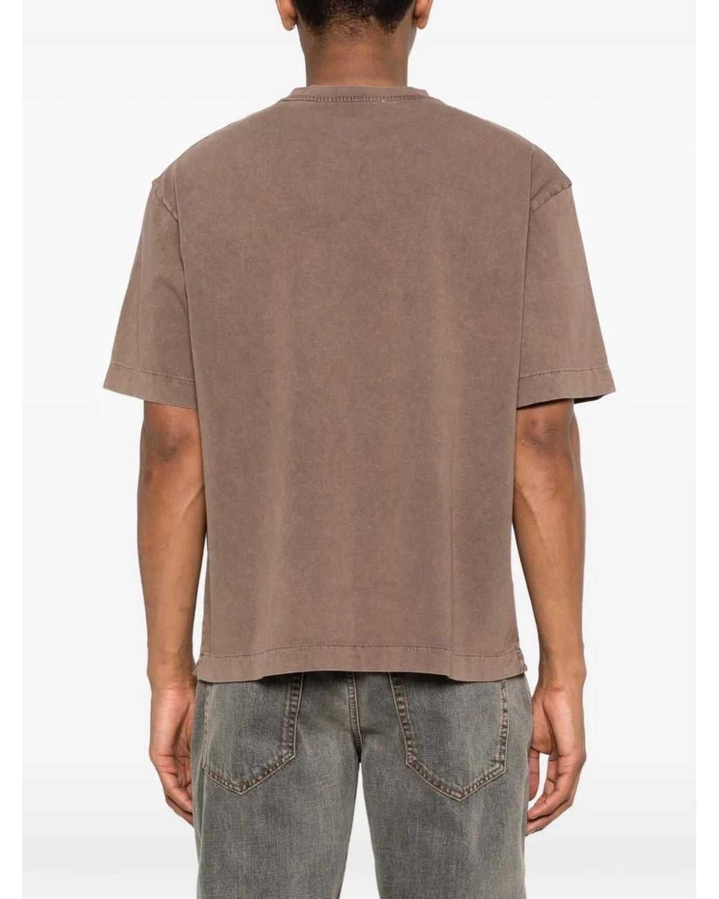 Off-White c/o Virgil Abloh Brown Off 'Owr Skate' Short Sleeve T-Shirt for men