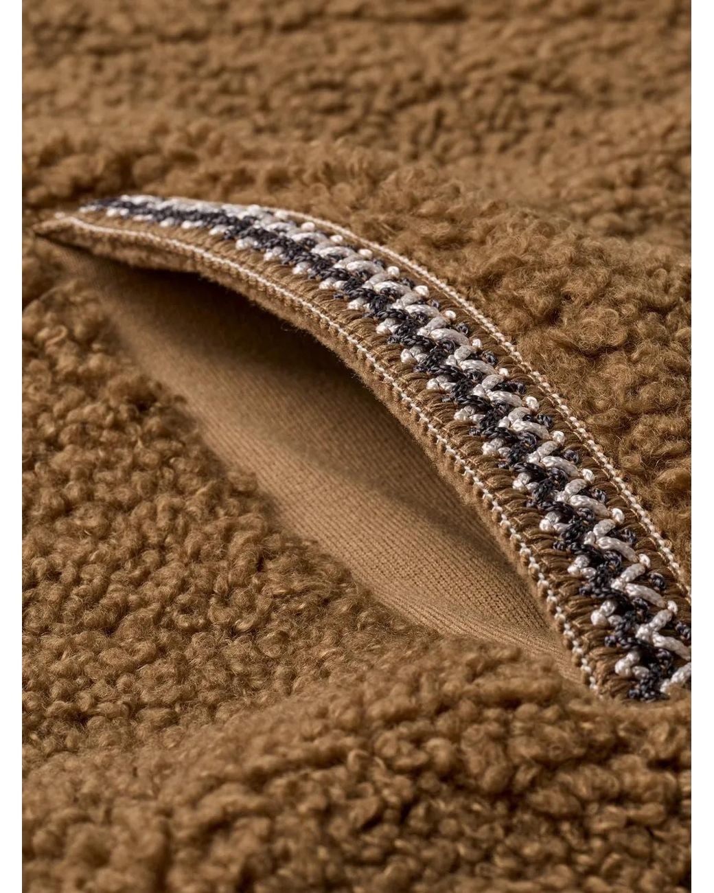 Ugg Brown Braid Full-Zip Jacket for men