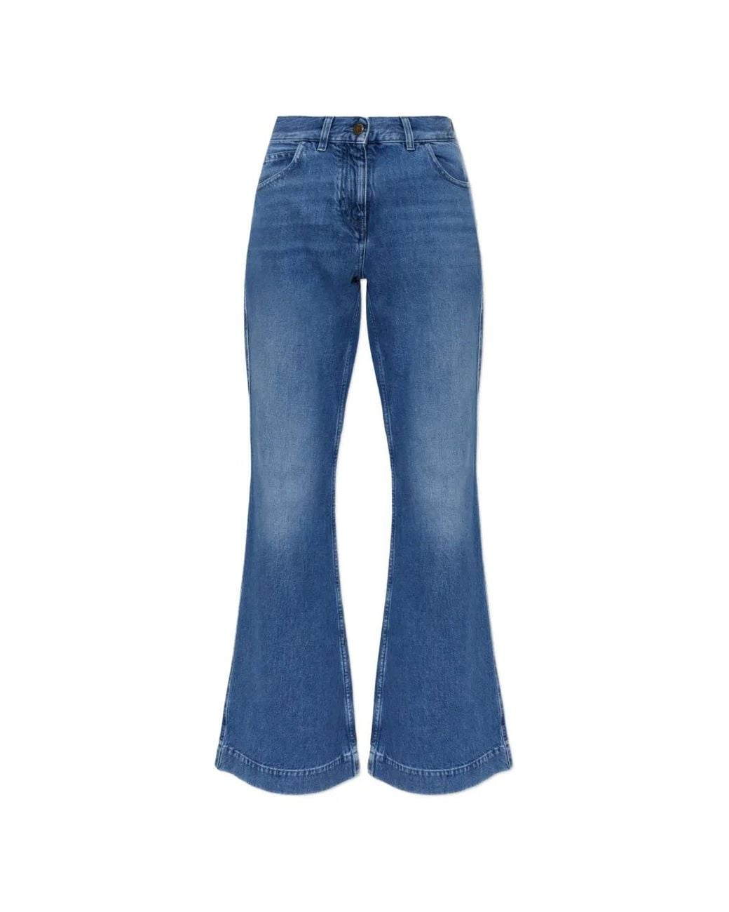 Moncler Blue Wide Leg Denim Jeans