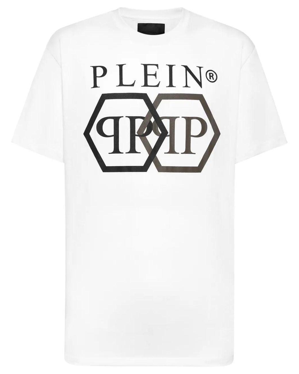 Philipp Plein White Stones Hexagon T-Shirt for men