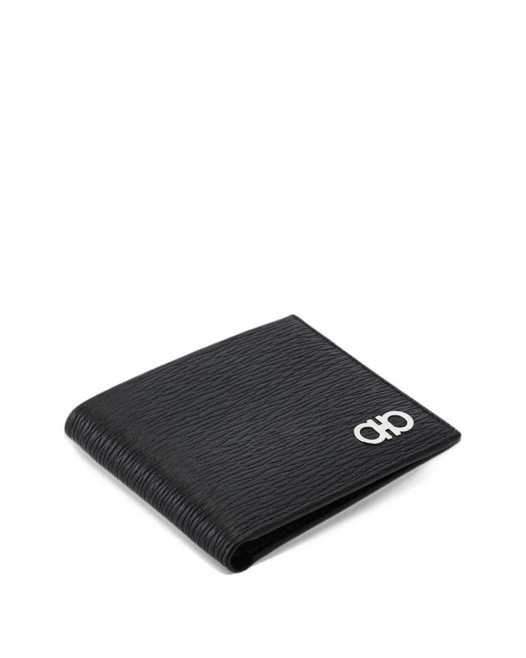 Ferragamo Black Gancini Wallet for men