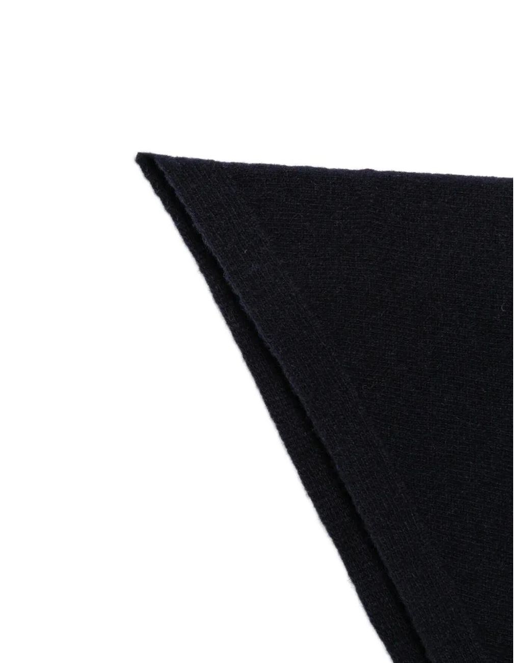Alpha Studio Black Triangular-Shape Scarf