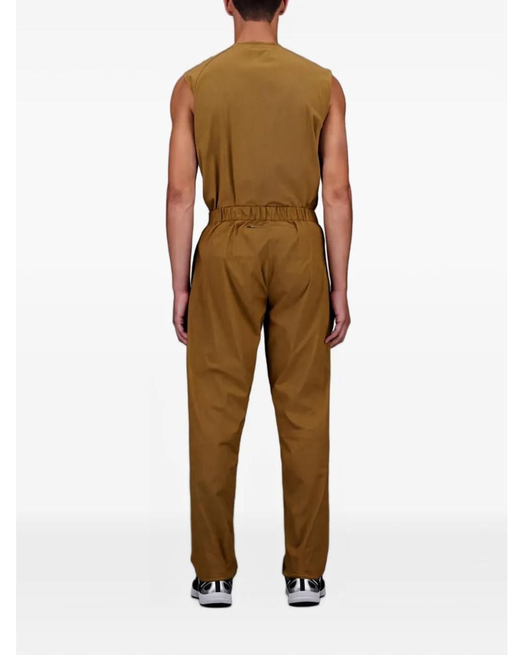 Laminar Natural Woven Belt-Strap Trousers for men
