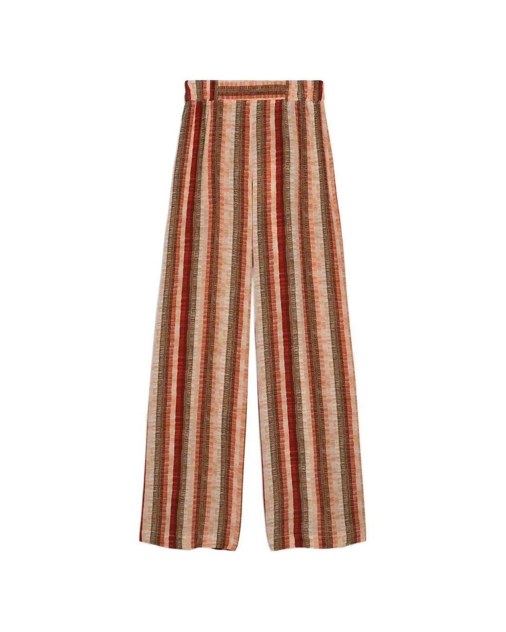 Momoní Brown Baccarat Printed Palazzo Pants