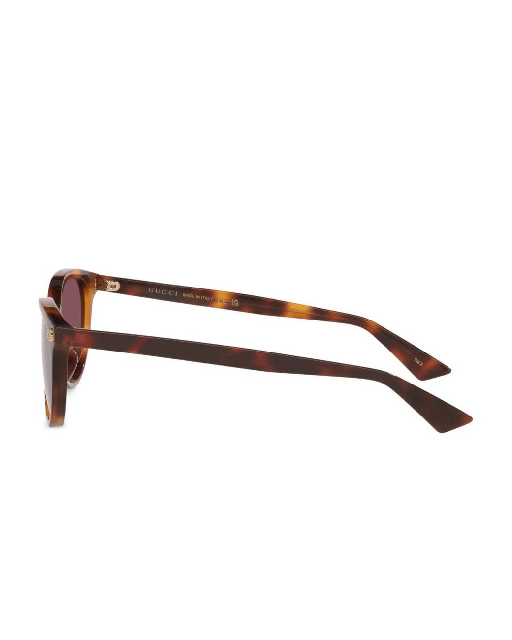 Gucci Green Gg-Logo Tortoiseshell Sunglasses