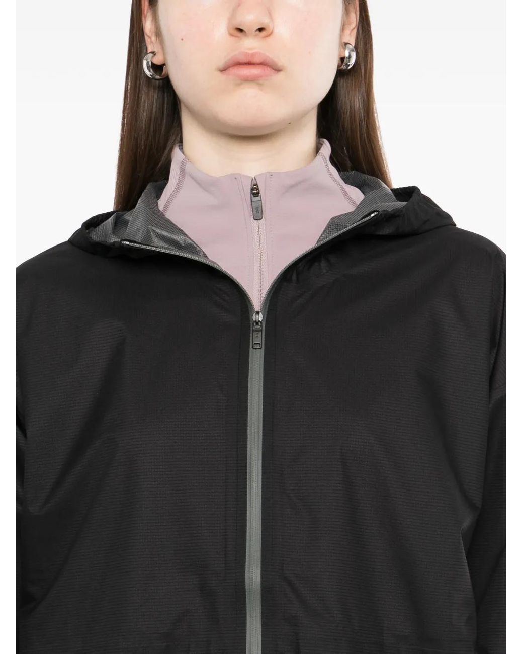 On Shoes Black Lightweight Waterproof Jacket