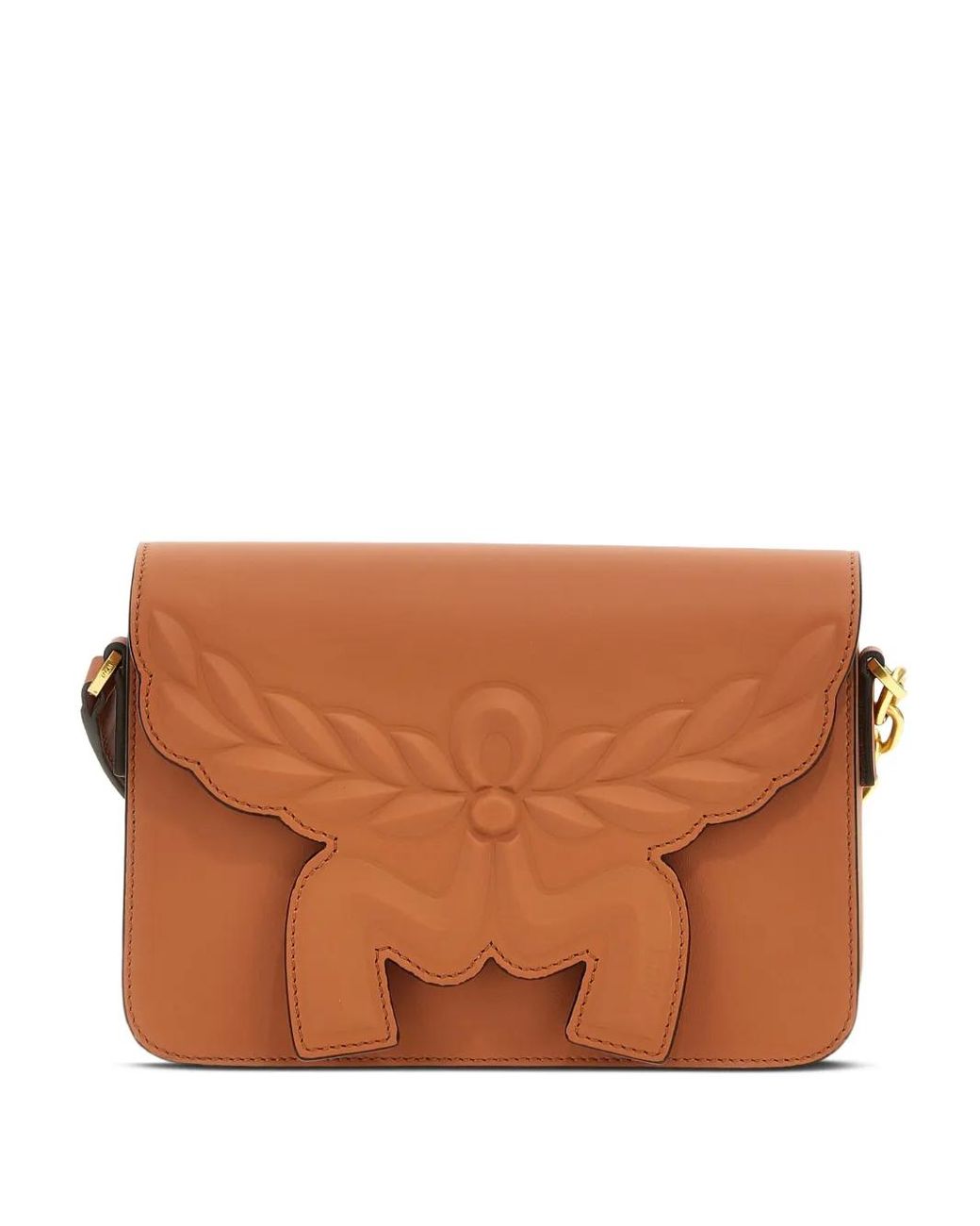 MCM Brown Small Himmel Laurel Cross Body Bag