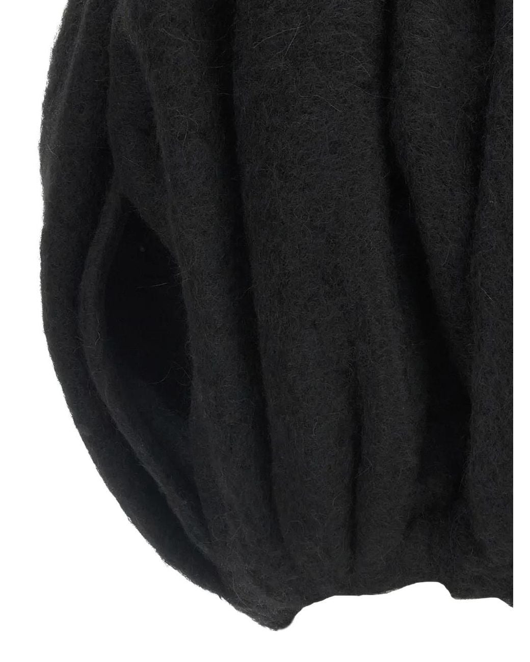 Rick Owens Black Temple Bubble Cropped Cape